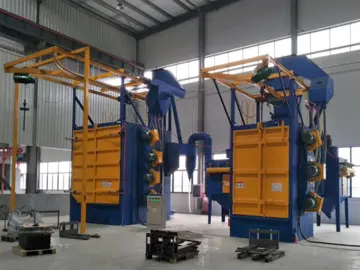 Steel Ball Shot Peening Machine for Cleans Metal Surfaces hook Shot Blast Machine