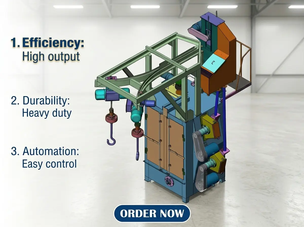 How to Select the Right Hook Type Shot Blasting Machine for Your Foundry
