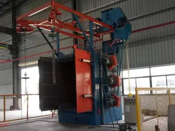 Q37 Series automatic hook type shot blasting machine/hanger type shot blasting machine