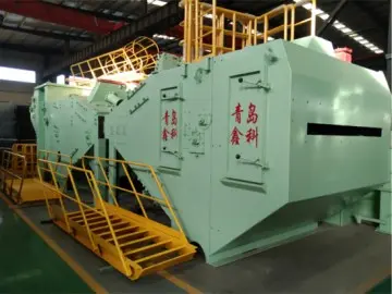 Customized New Brand 90Kw Power Per Blast Wheel Steel Strip Floor Shot Blast Machine