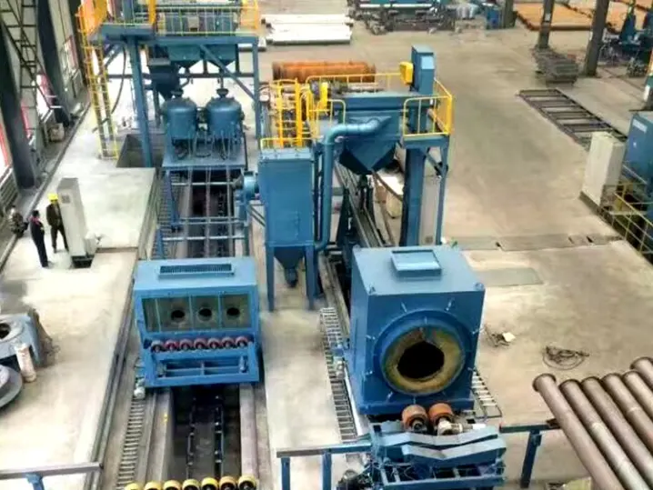 Steel Pipe shot blasting machine  Pipe shot blaster  Pipes Auto Blasting Machine for Pipe External (1).png