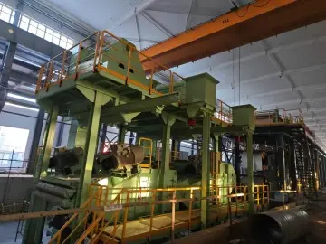 Professional Factory Industrial Shot Blasting Equipment / Steel Coil Shot Blasting Machine