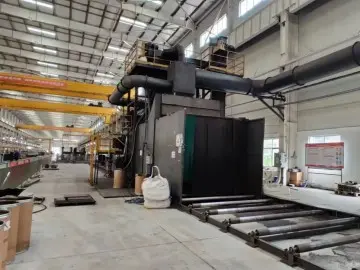 Q69 Pass Through H Beam Shot Blasting Machine For Cleaning Metal Surface
