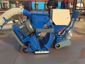 Small Mobile Portable Direct Driven Blast Turbine Concrete Cleaning Mobile Road Shot Blasting Machine