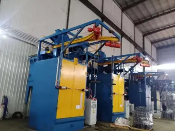 Q37  Hook Shot Blasting Machine For Cleaning Metal Surface Y Shape Hanger Shot Blasting Machine