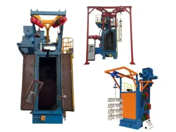 CE & ISO Certified Q37 Hook Type Vertical LPG Cylinder Shot Blasting Machine