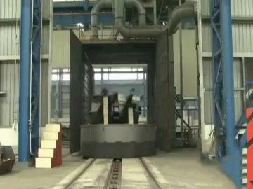 Trolley Type Automatic Cleaning Equipment Large Castings Industrial Sandblasting Machine