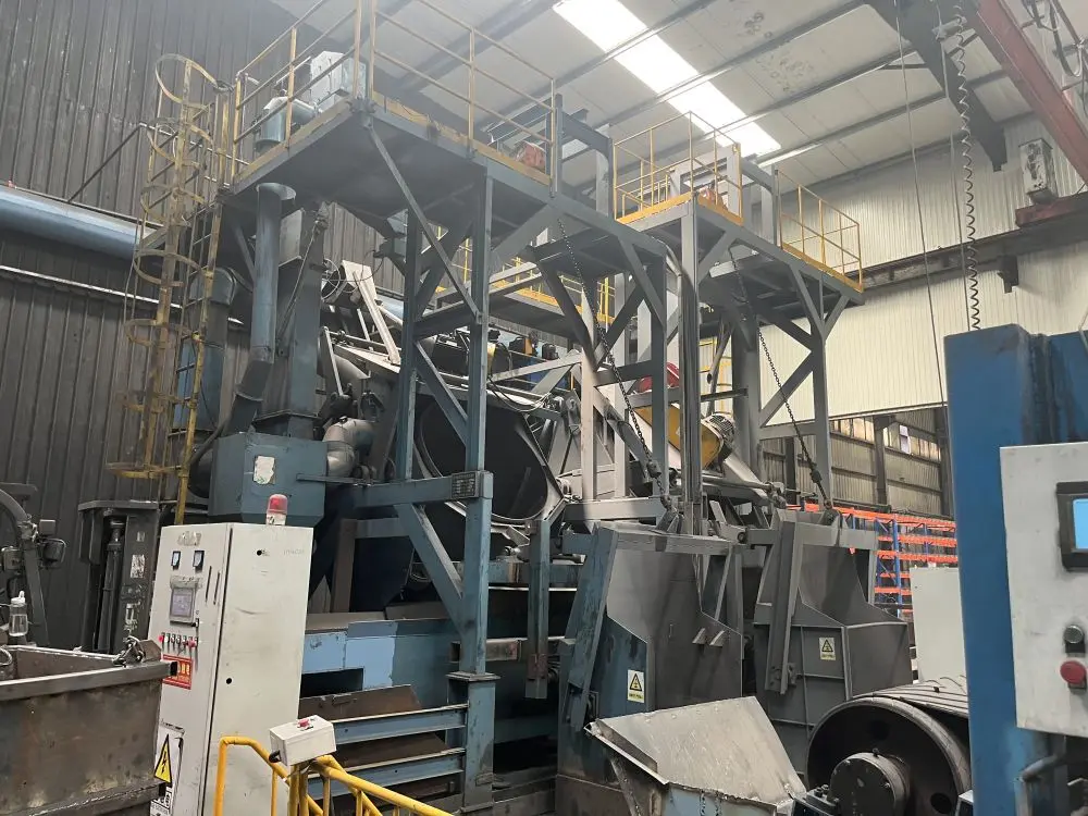 Drum Type Shot Blasting Machine  Rotary Barrel Shot Blasting Machine  Tilting drum shot blasting mac (5)e3q