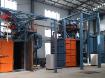 Automatic Hook Type Shot Blasting Machine For Cleaning Metallurgy Machinery surface