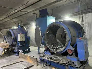 Small Portable Tumble Shot Blasting Machine For Spring And Bolts Parts Roller Conveyor Shot Blasting Machine