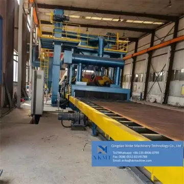 Roller Conveyo Pass Through Type Shot Blasting Machine for cleaning H Beam