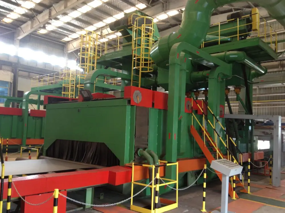 Characteristics of Steel plate pretreatment line