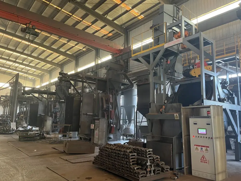 Drum Type Shot Blasting Machine  Rotary Barrel Shot Blasting Machine  Tilting drum shot blasting mac (7)63n