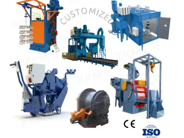 Q37series Hanger Hook Type Abrators Shot Blasting Machine